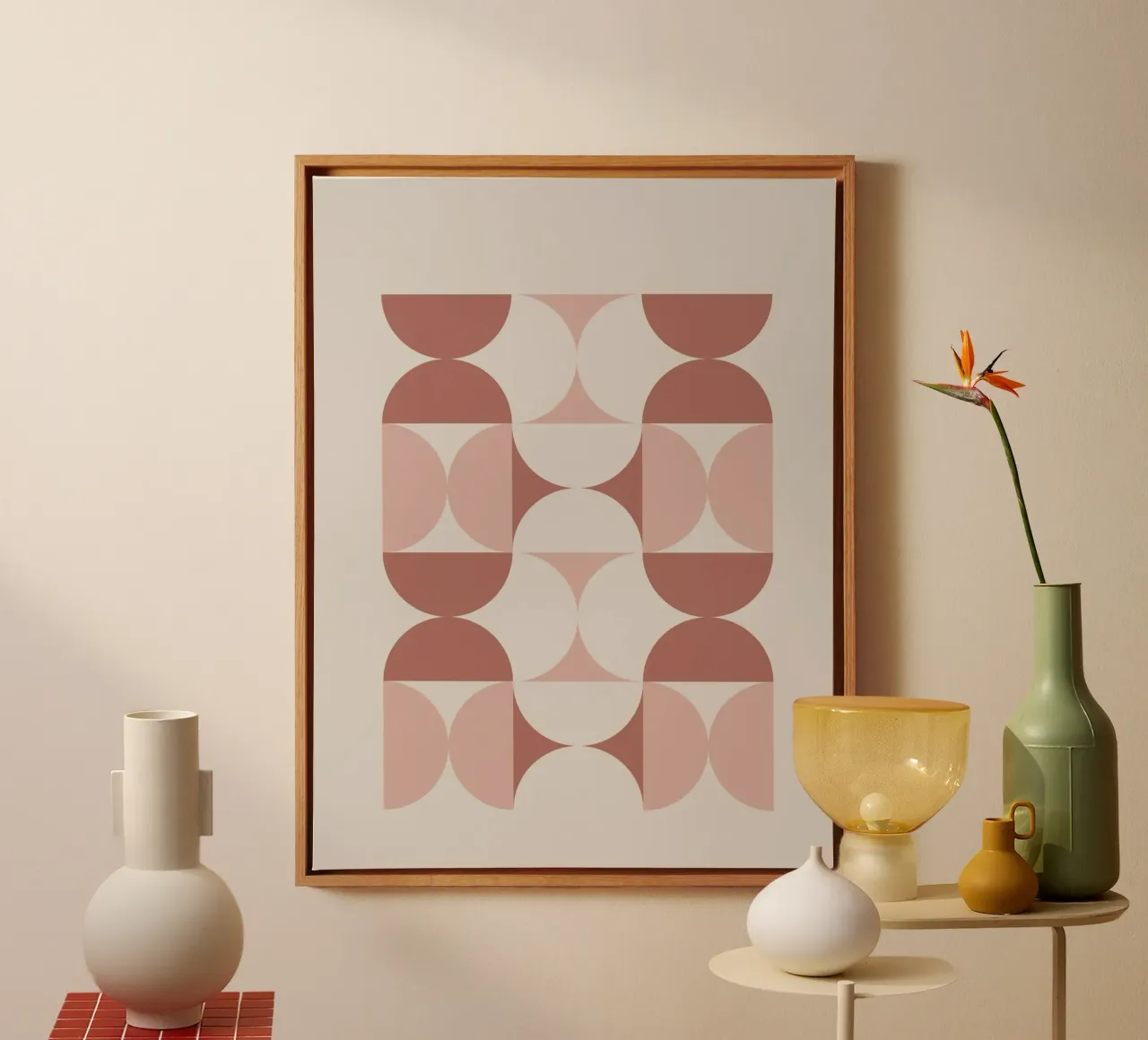 minimalist abstract art tela con Cornice a cassetta da ramosashop