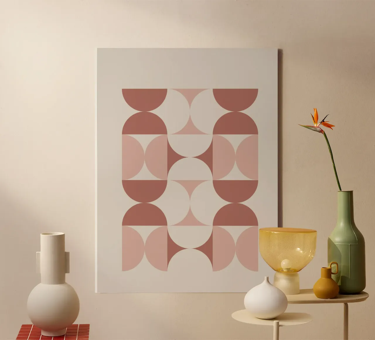 minimalist abstract art tela con Cornice a cassetta da ramosashop
