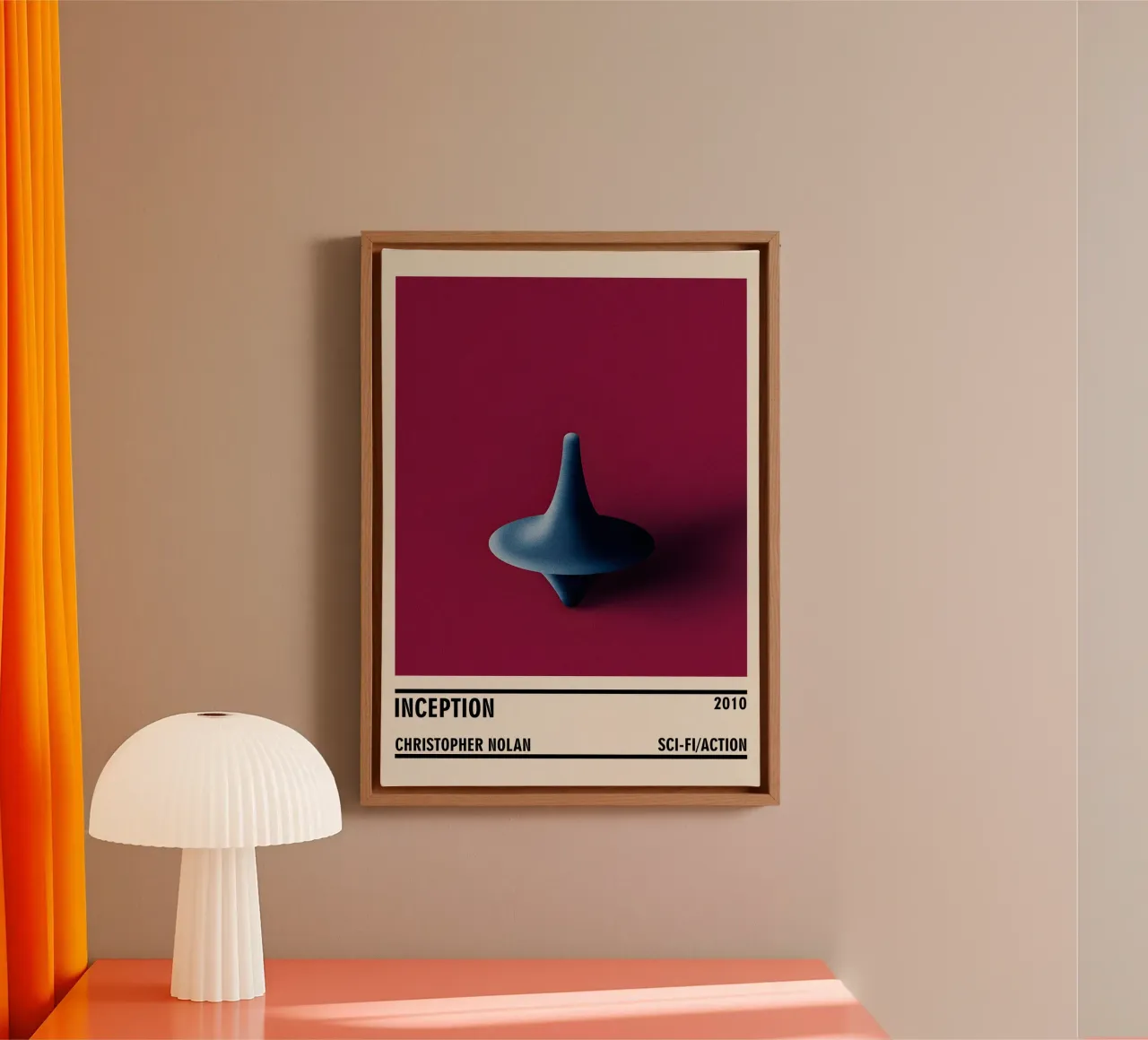 Inception canvas met Baklijst van TheArtstudio