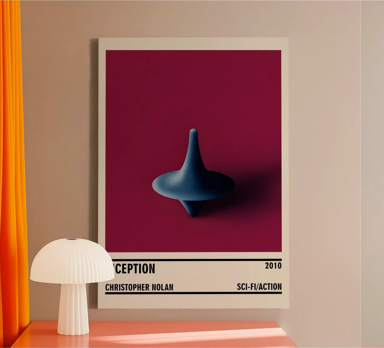 Inception canvas met Baklijst van TheArtstudio