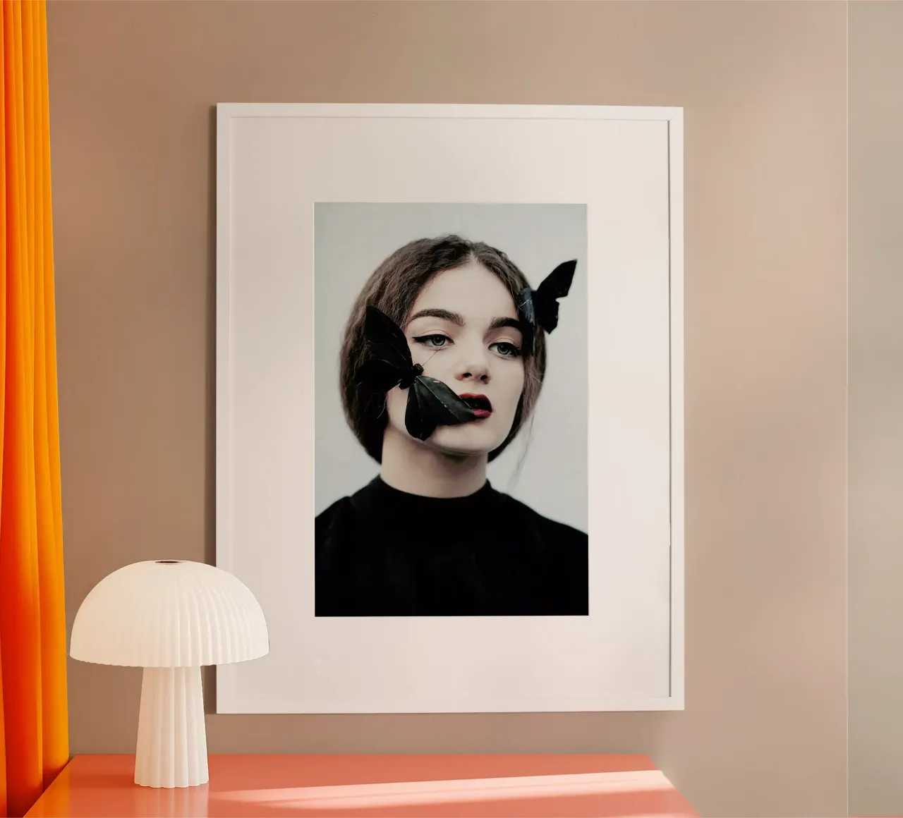 Butterfly poster con telaio in legno da Jovana Rikalo