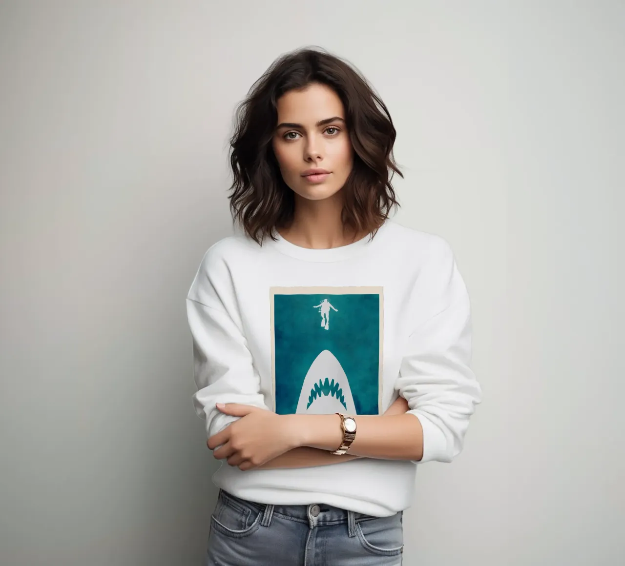 Jaws sweatshirt by TheArtstudio