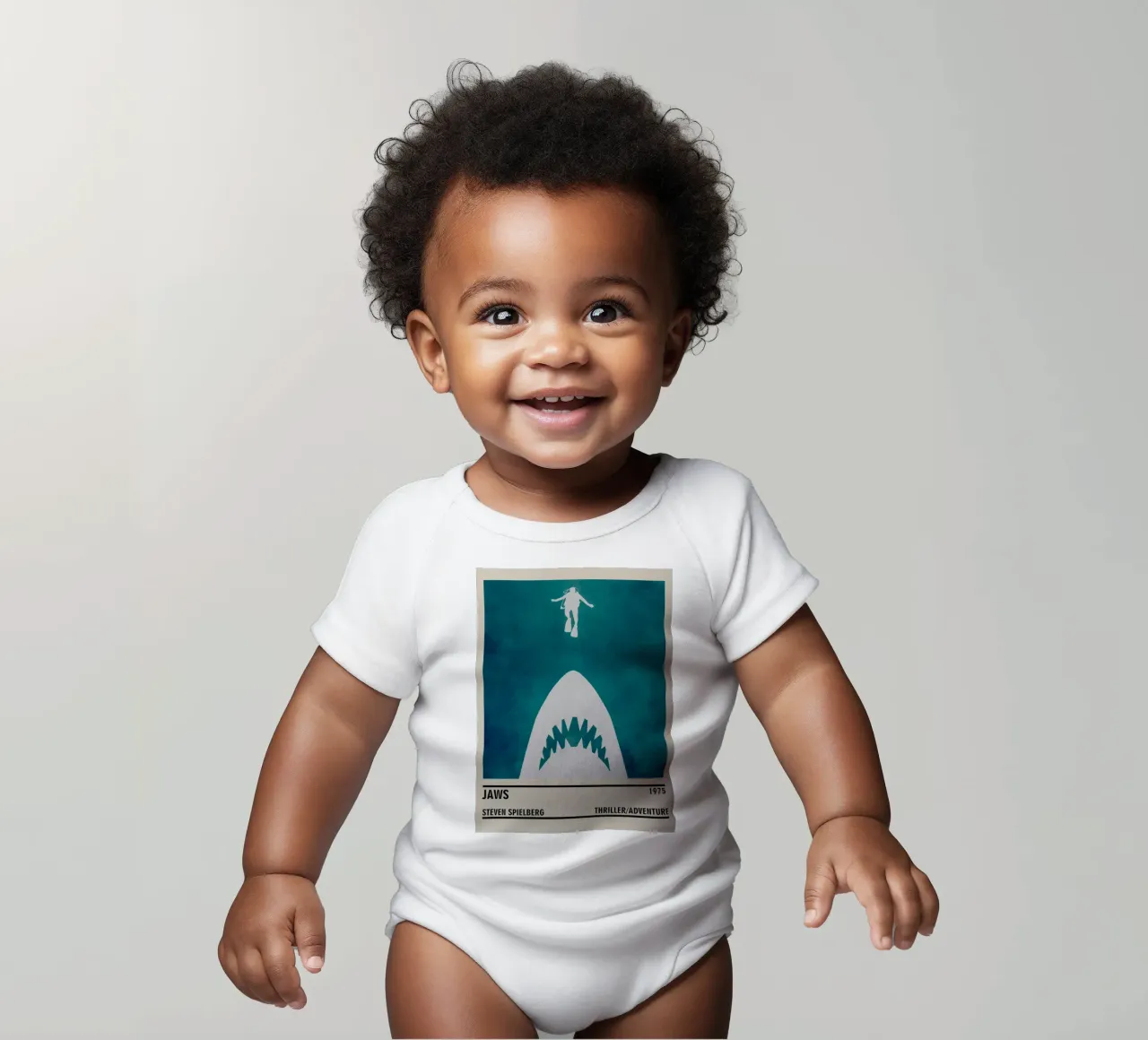Jaws body neonato maniche corte da TheArtstudio