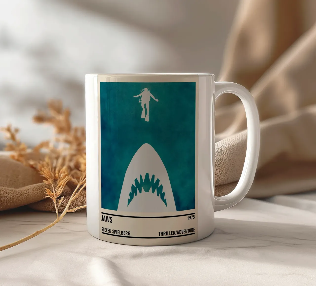 Jaws tazza in ceramica da TheArtstudio