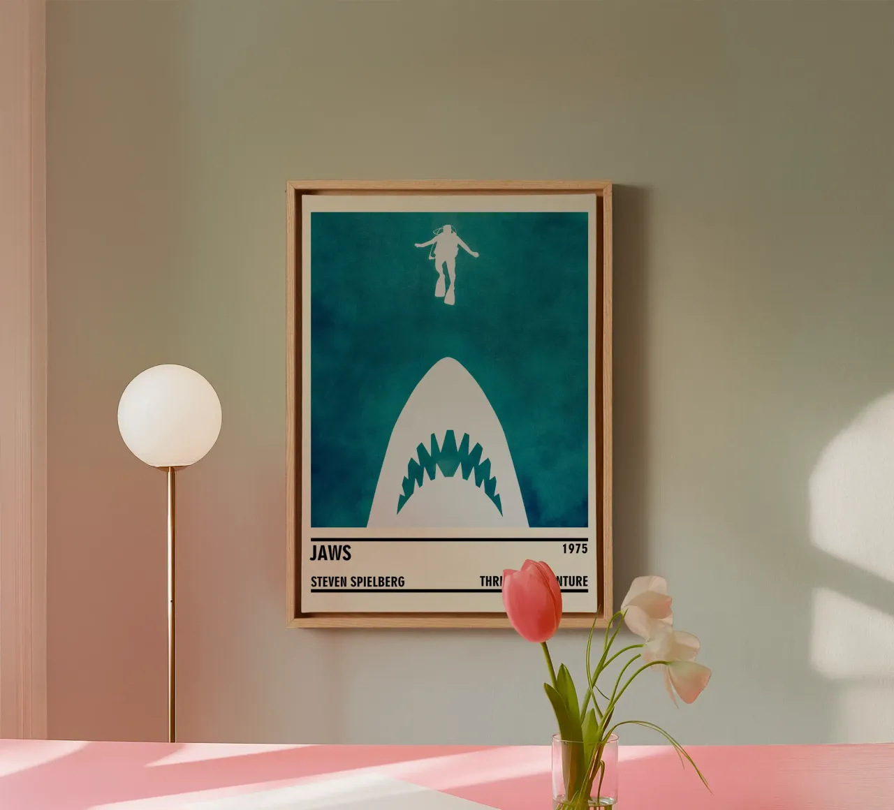 Jaws tela con Cornice a cassetta da TheArtstudio
