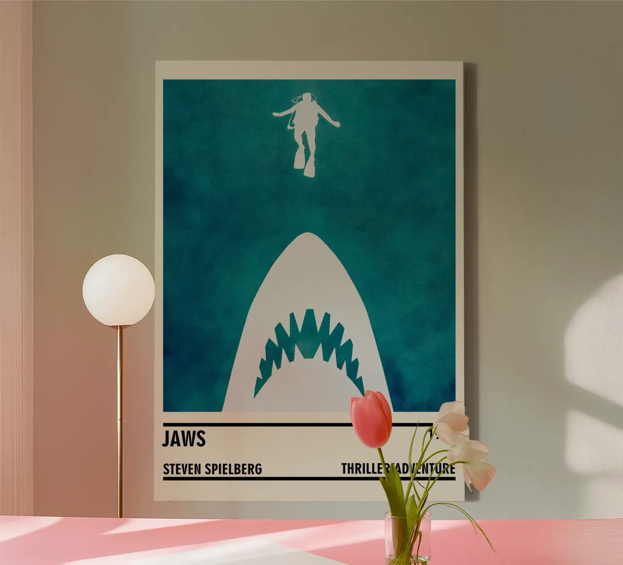 Jaws tela con Cornice a cassetta da TheArtstudio