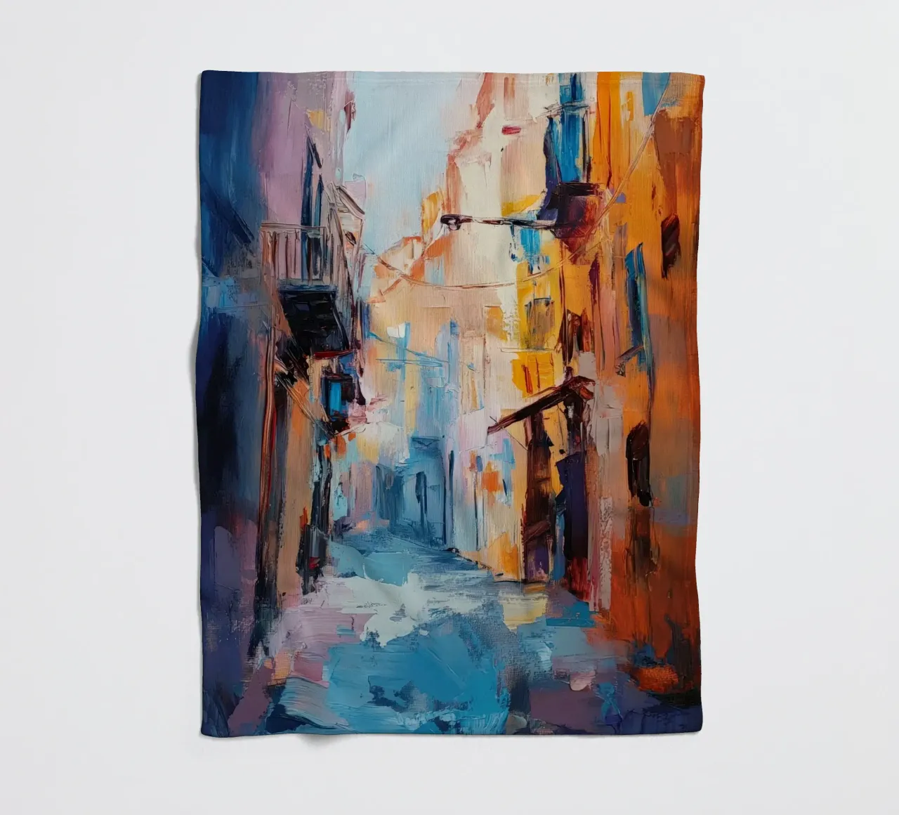 Alley fleece blanket by Art Unleashed
