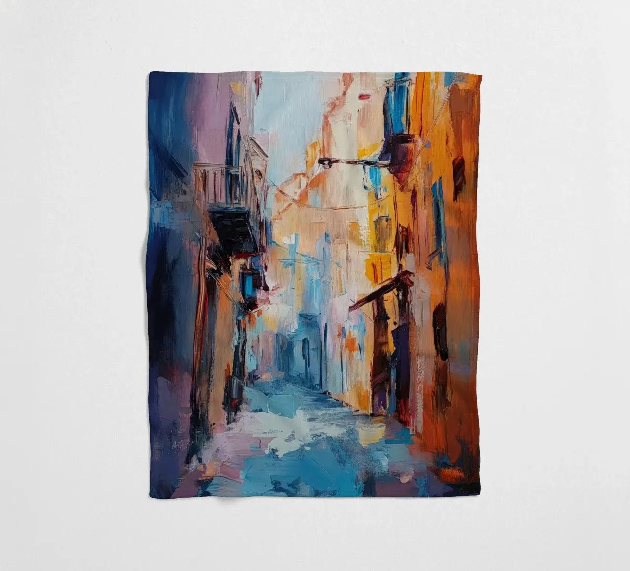 Alley fleece blanket by Art Unleashed
