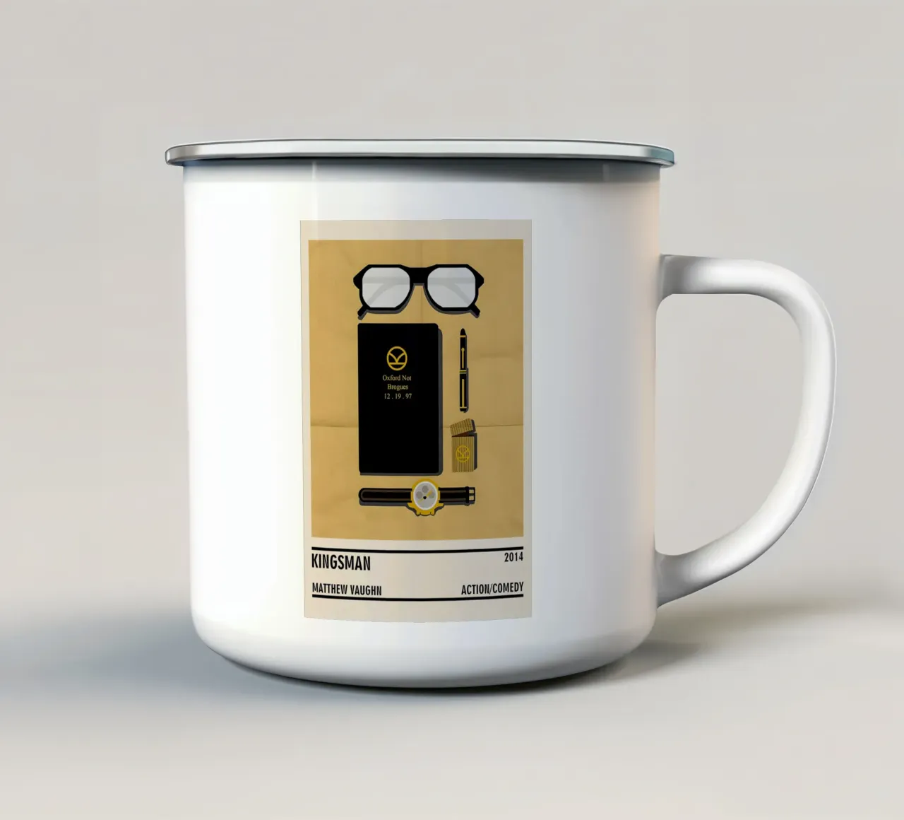 Kingsman tazza in smalto da TheArtstudio