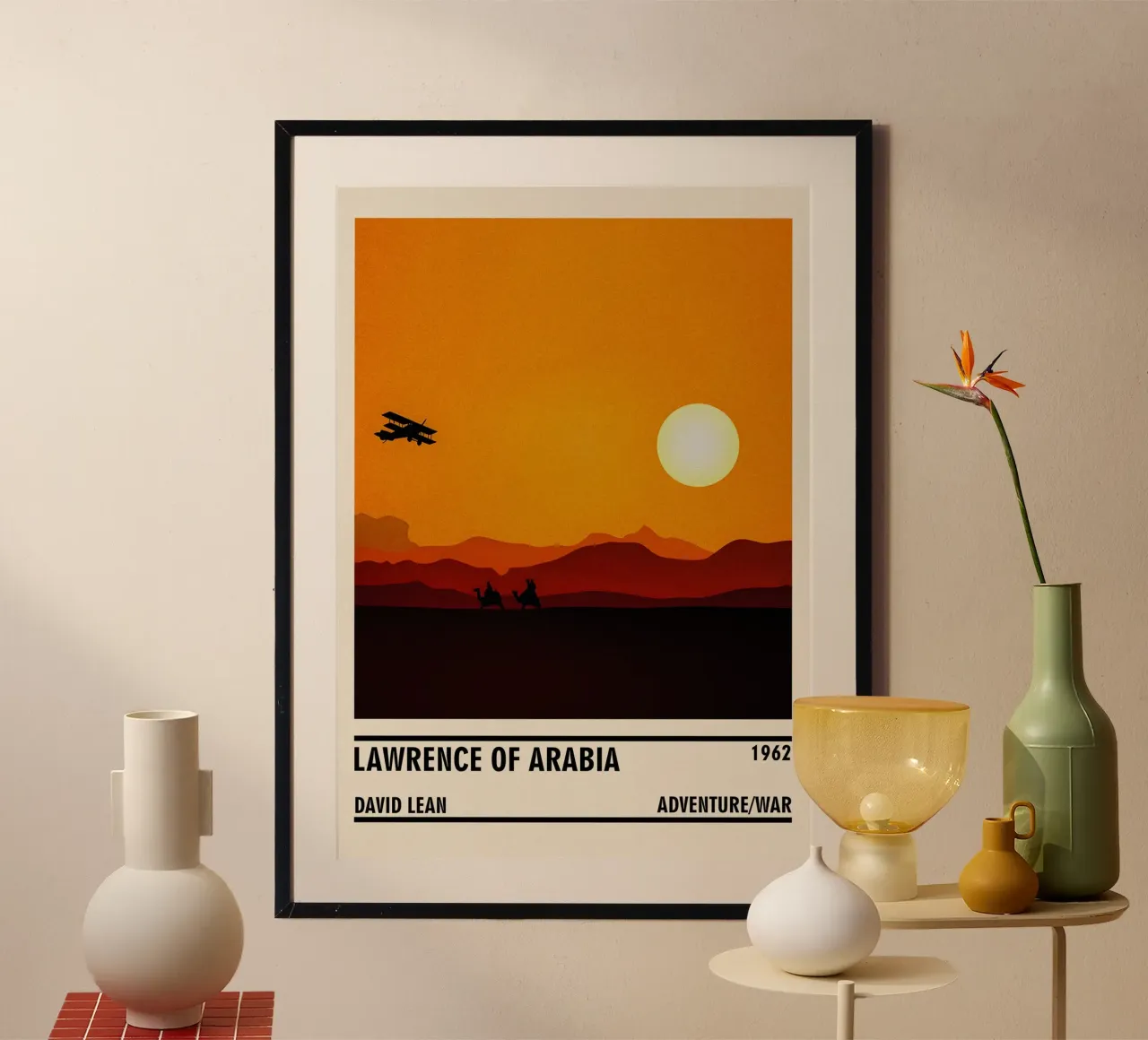 Lawrence of Arabia poster con telaio in alluminio da TheArtstudio