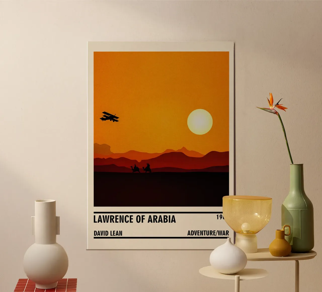 Lawrence of Arabia poster con telaio in alluminio da TheArtstudio