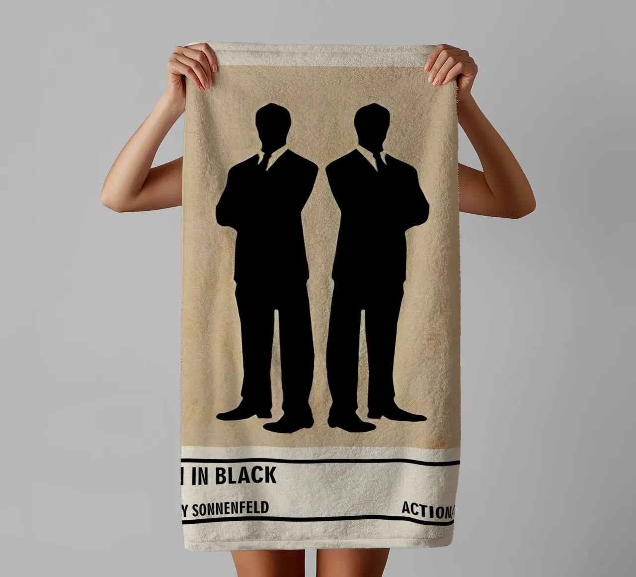 Men in Black asciugamano da bagno da TheArtstudio