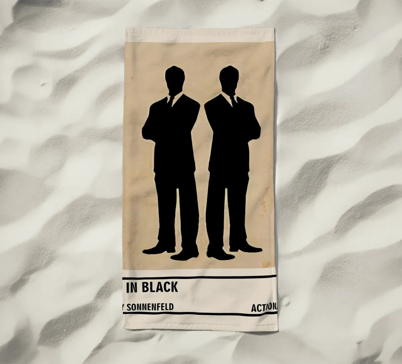 Men in Black beach towel by TheArtstudio