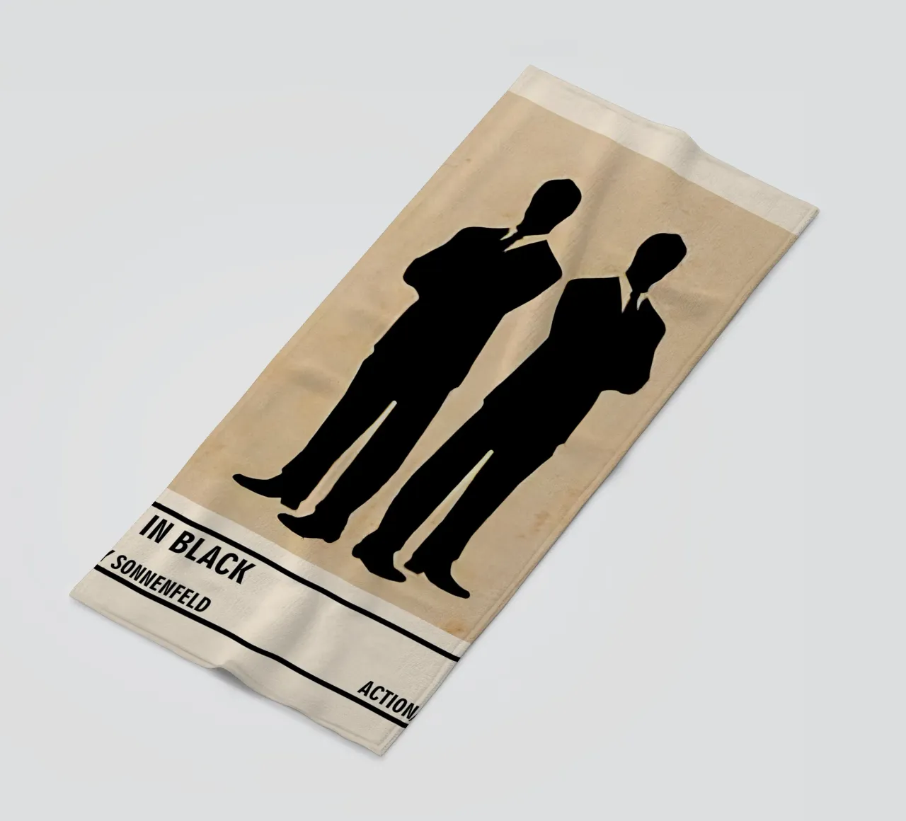 Men in Black beach towel by TheArtstudio