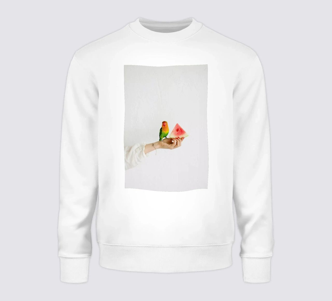 Watermelon And Parrot felpa da Jovana Rikalo