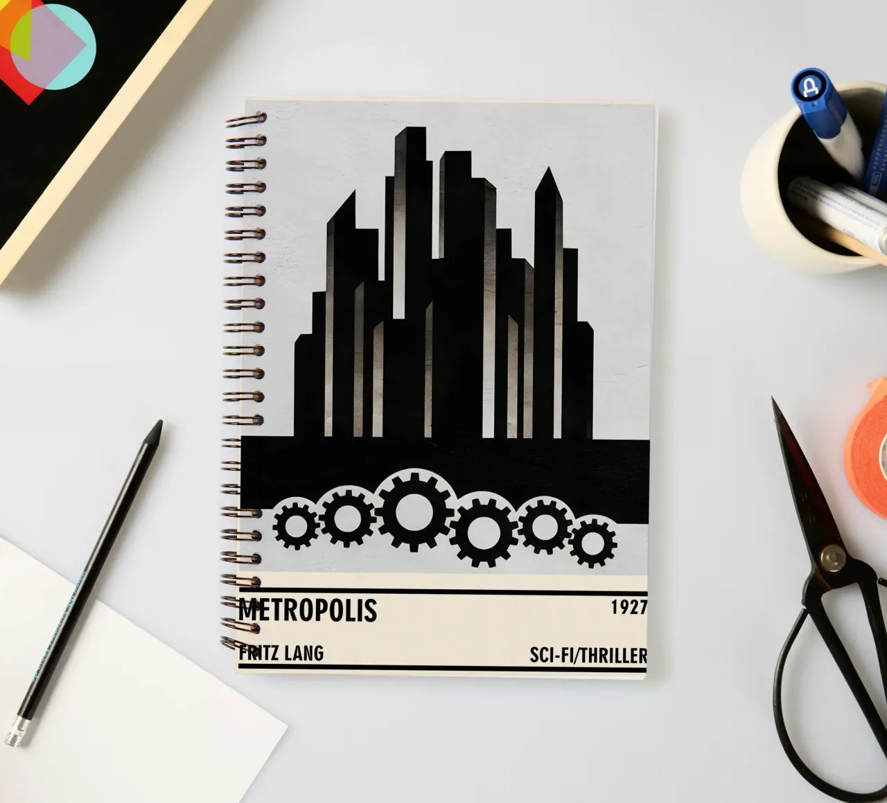 Metropolis spiral notebook by TheArtstudio