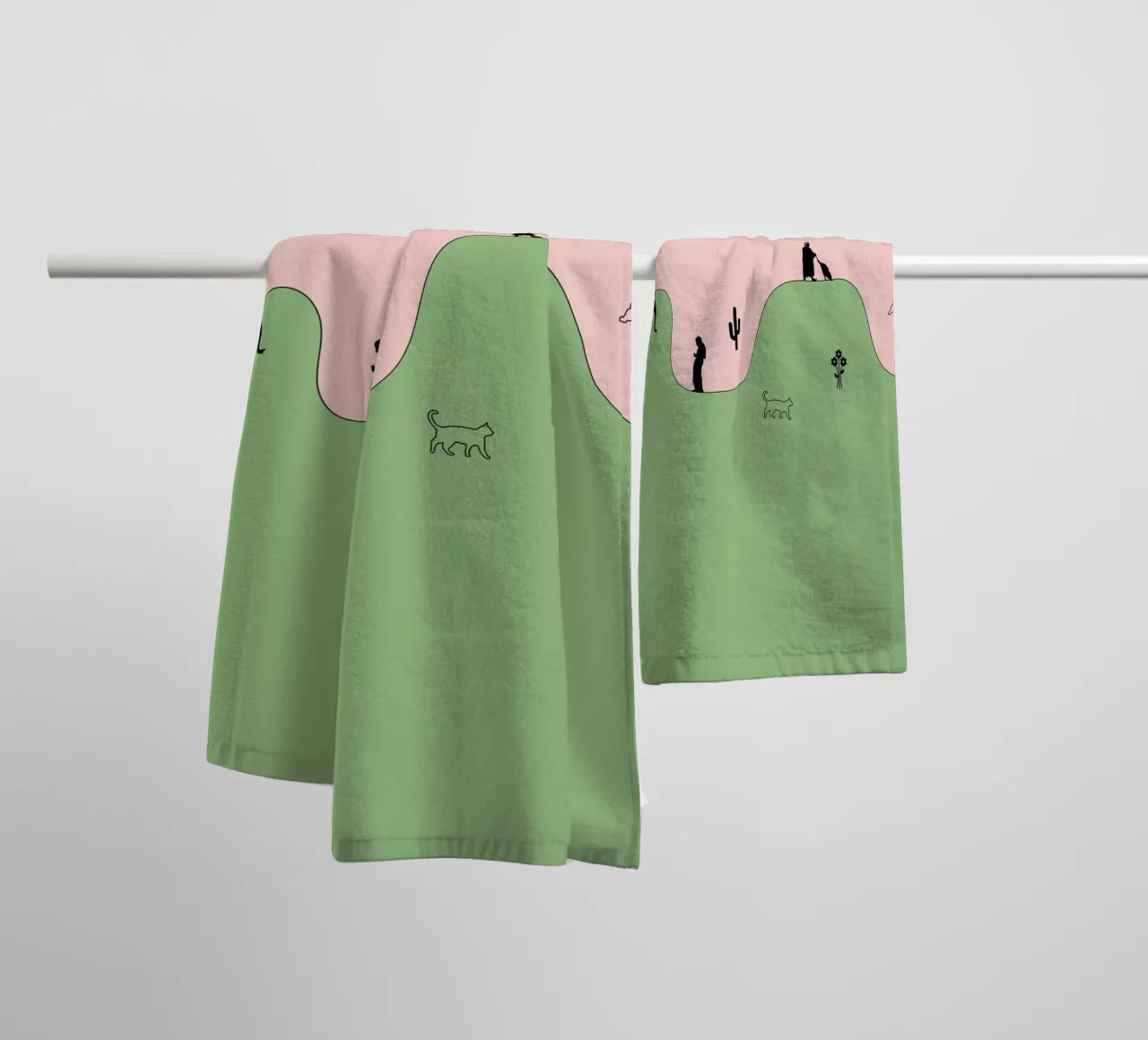 life has its ups and downs asciugamano da bagno da natural neutral