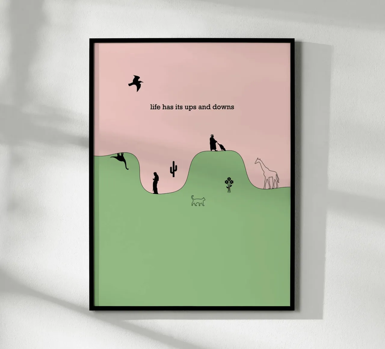 life has its ups and downs carta hahnemühle da natural neutral