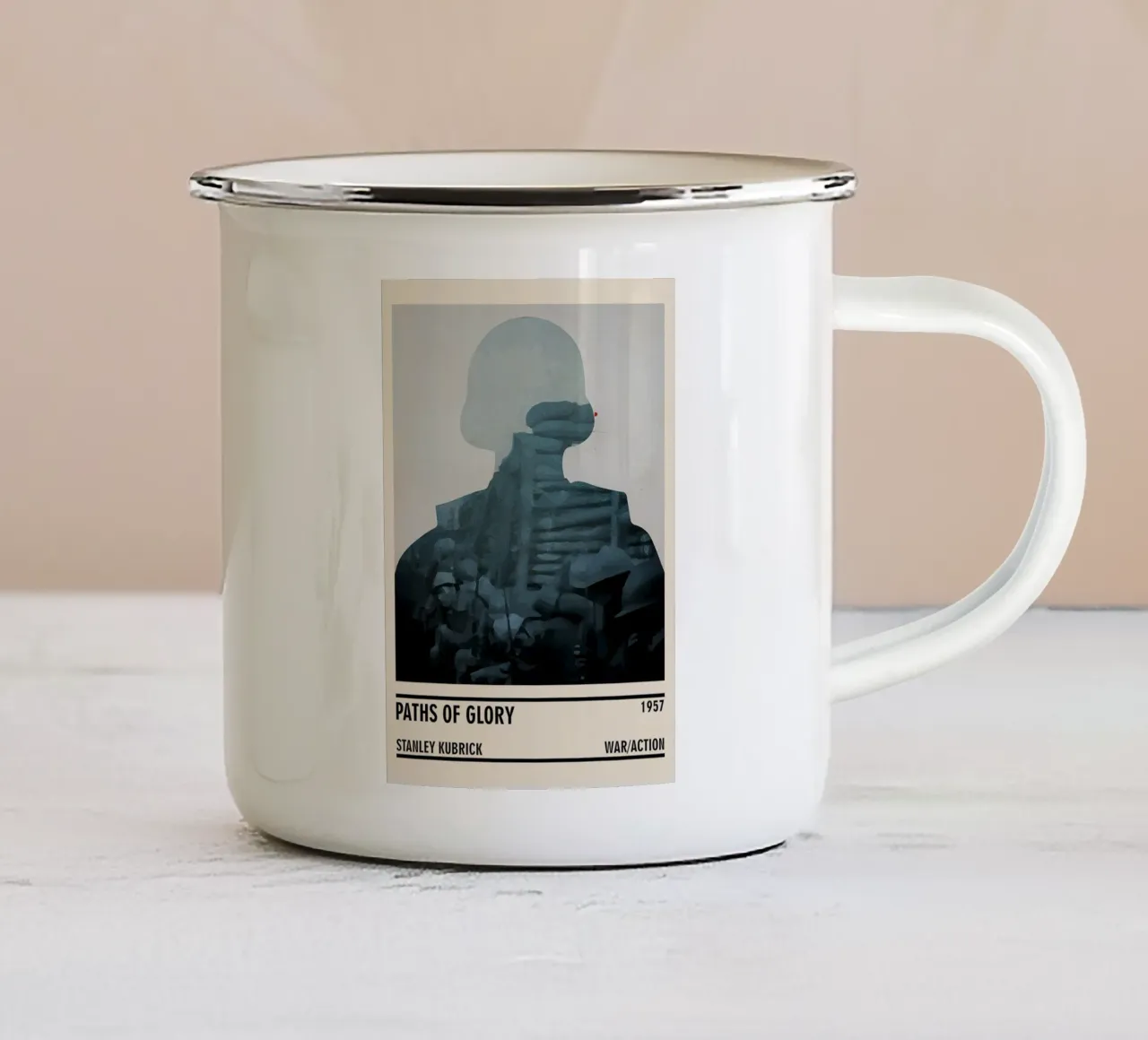 Minimalist Movie Poster 1 copy tazza in smalto da TheArtstudio