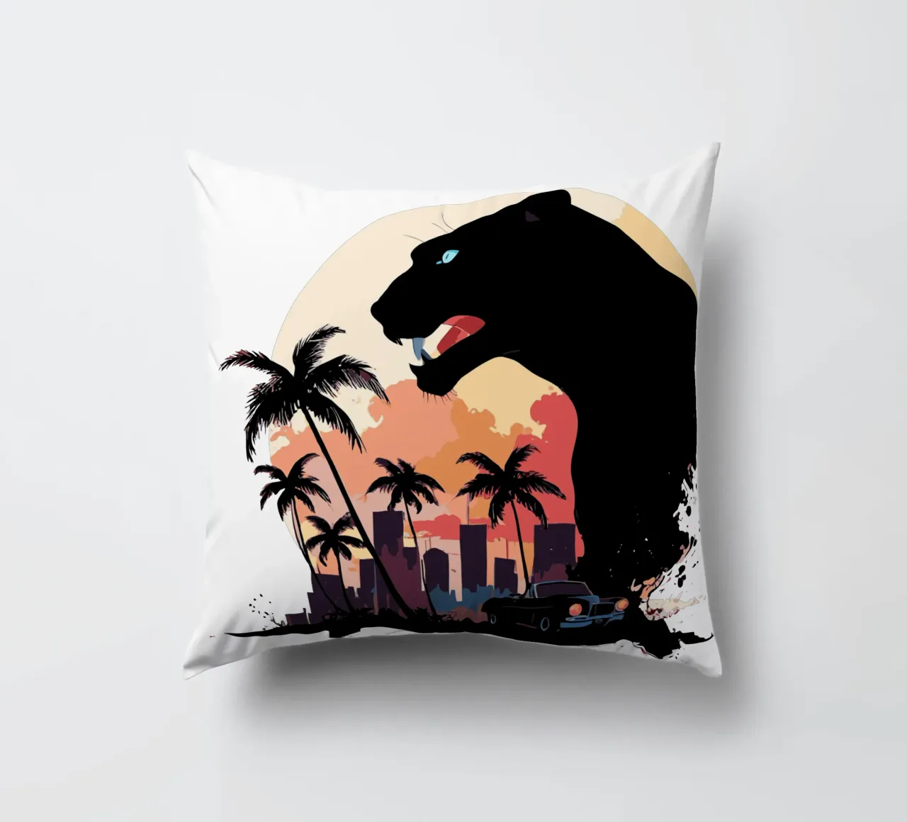 CIty panther cuscino da artdesign1985