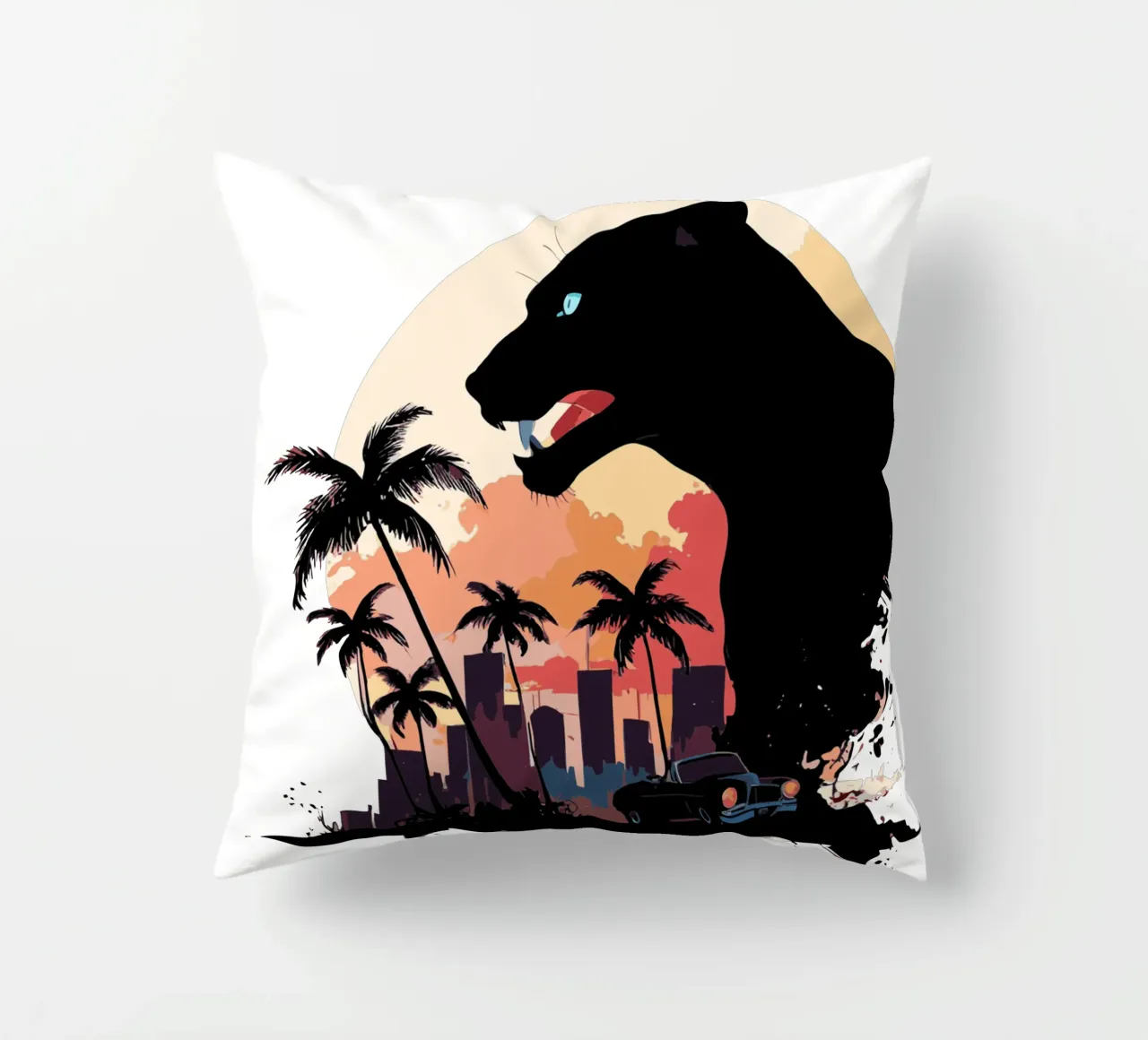 CIty panther cuscino da artdesign1985