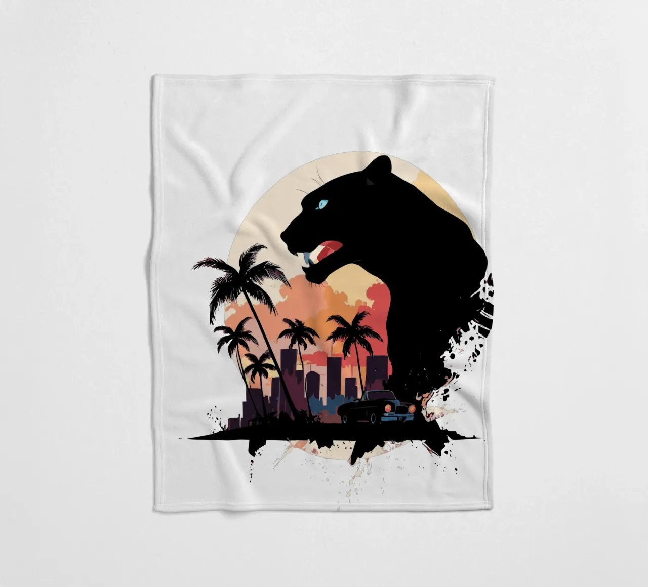 CIty panther coperta in pile da artdesign1985