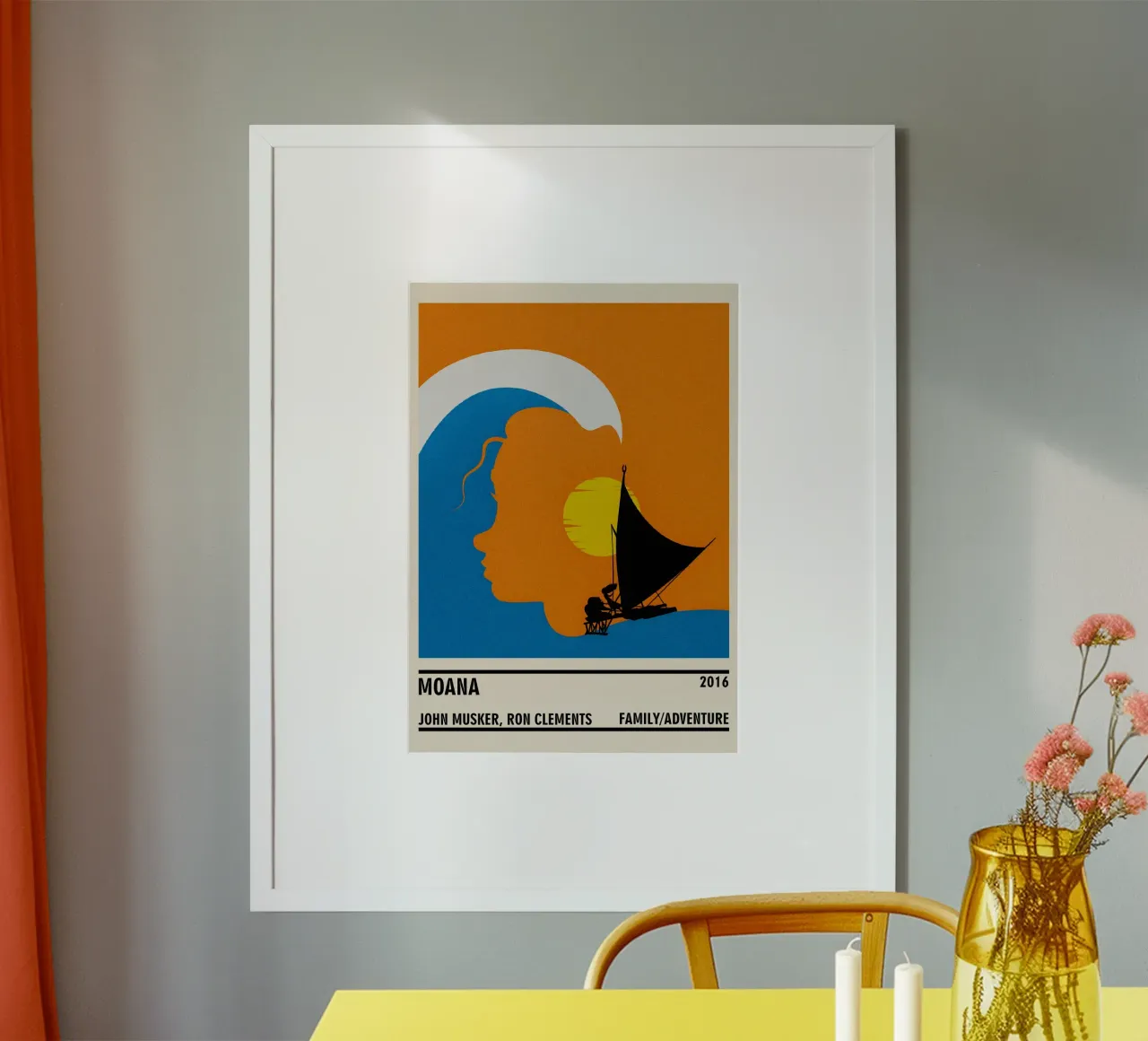 Moana poster with plastic frame by TheArtstudio