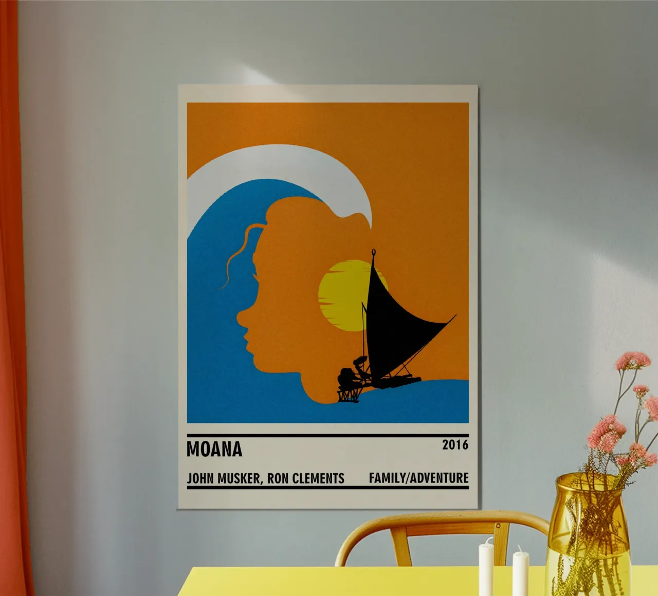 Moana poster with plastic frame by TheArtstudio