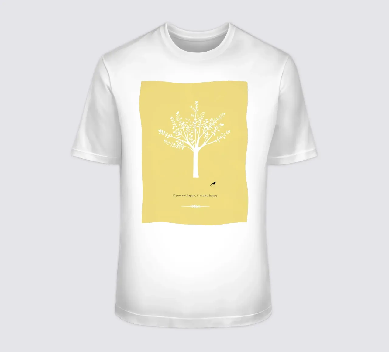 Tree and bird t-shirt de natural neutral
