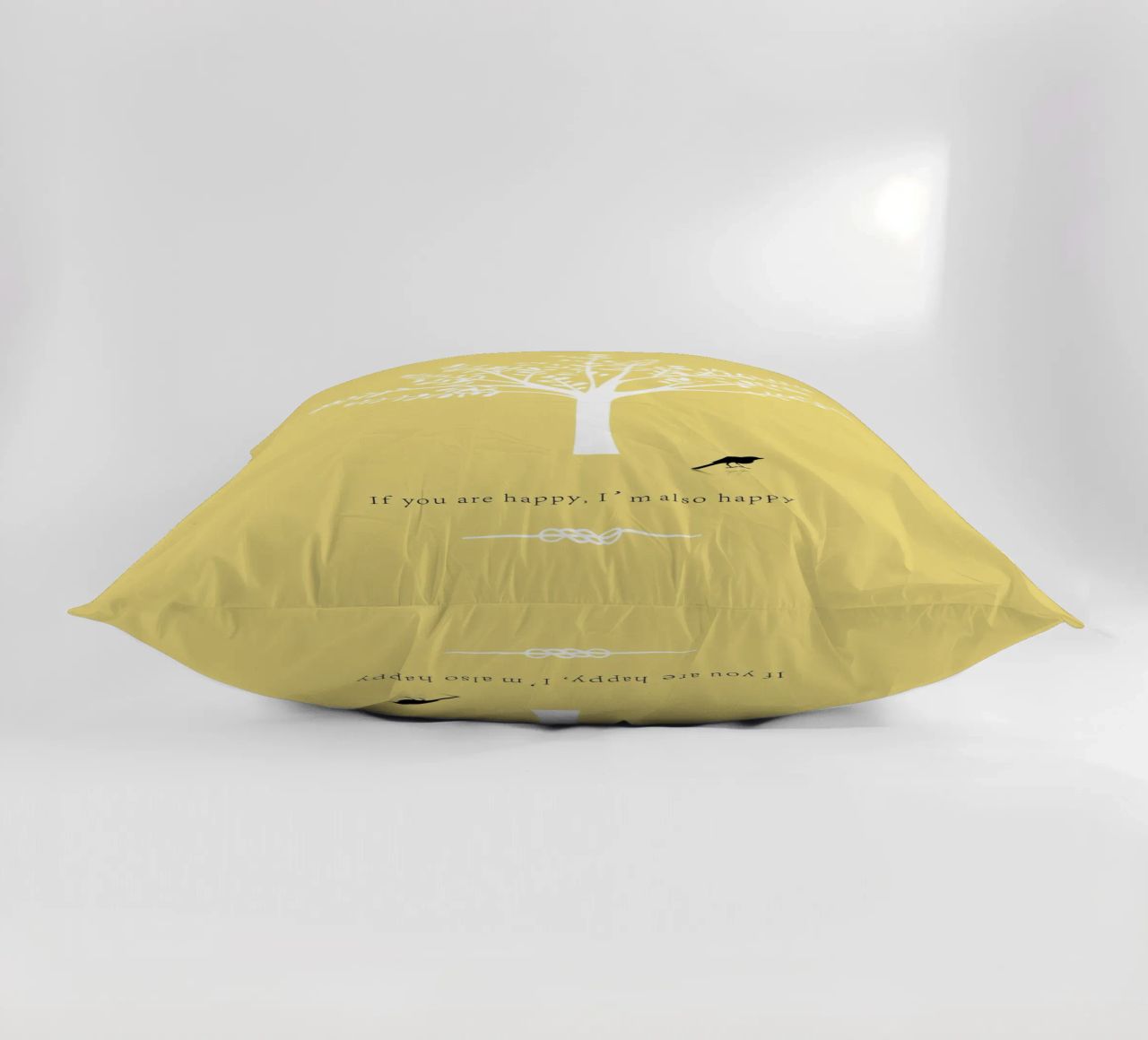 Tree and bird coussin de natural neutral