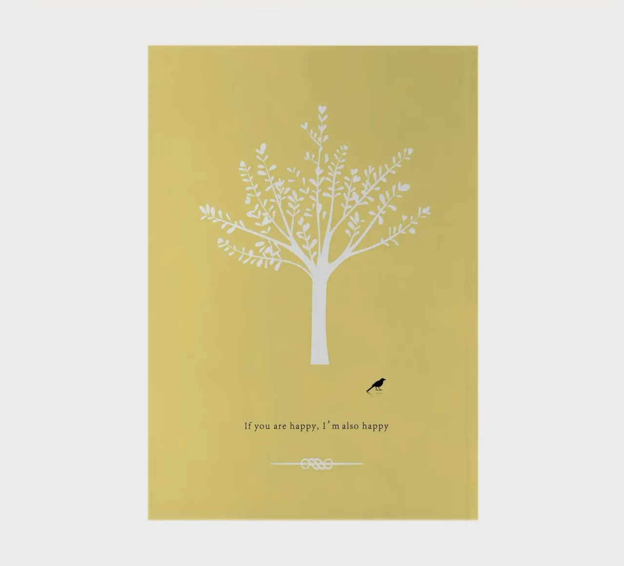 Tree and bird notebook by natural neutral
