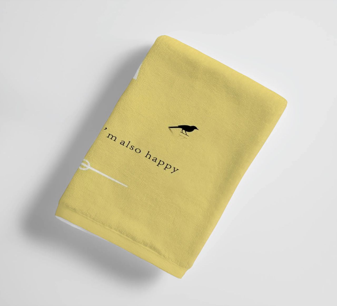 Tree and bird serviette de bain de natural neutral