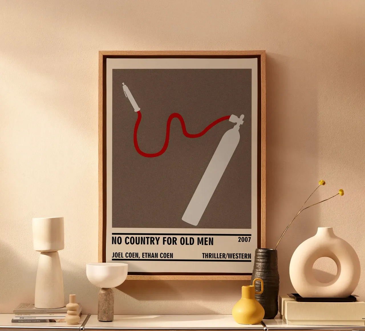 No Country for Old Men tela con Cornice a cassetta da TheArtstudio
