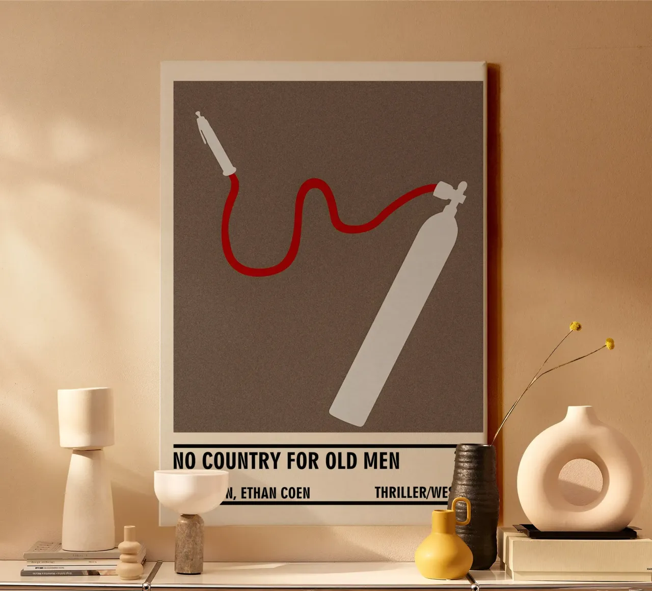 No Country for Old Men tela con Cornice a cassetta da TheArtstudio