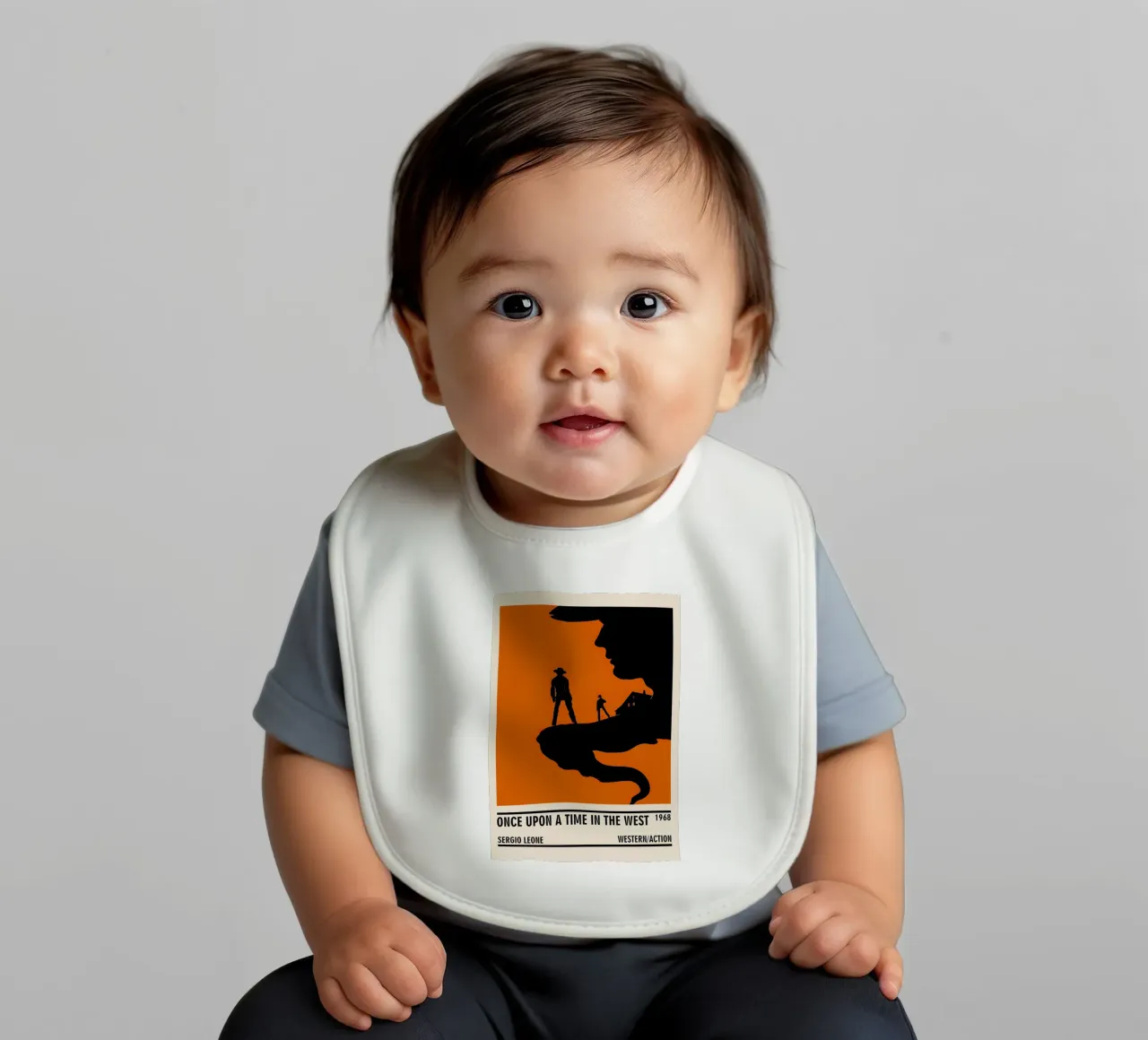 Once Upon a Time in The West baby bib by TheArtstudio