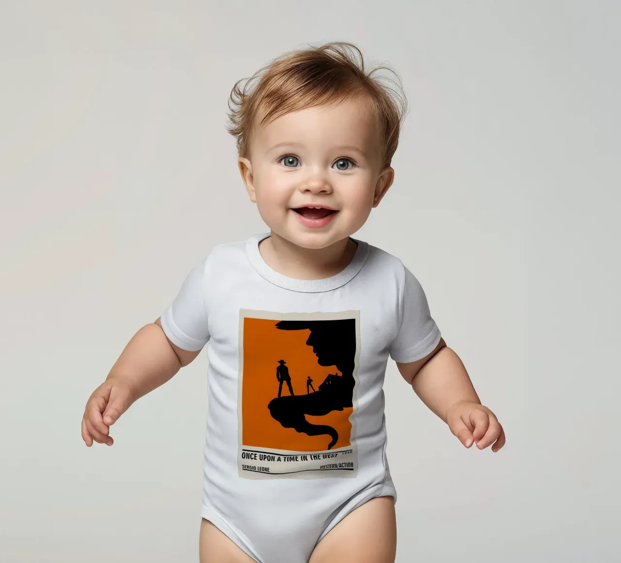 Once Upon a Time in The West body neonato maniche corte da TheArtstudio