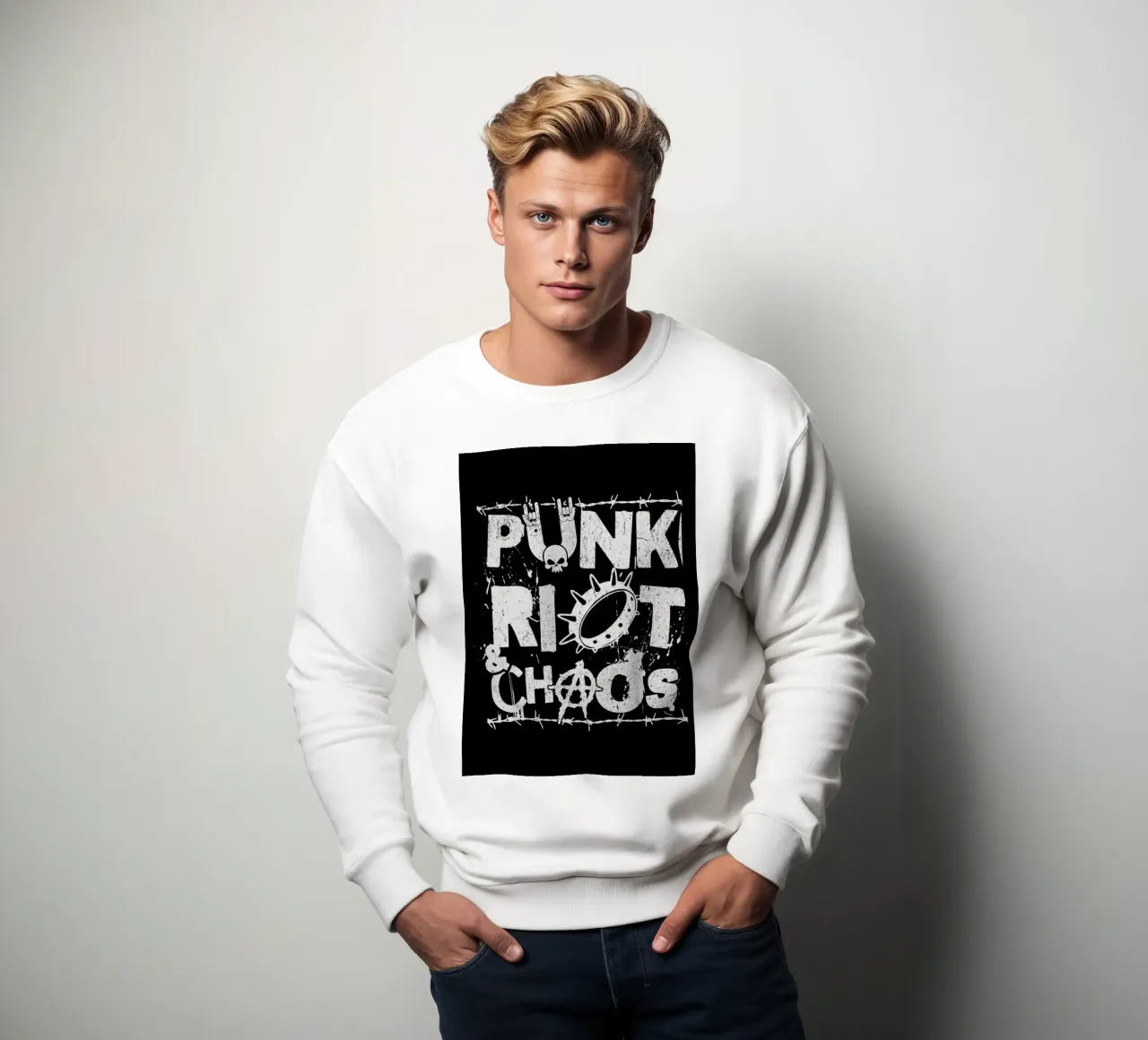 Punk Not Chaos Trending Now sudadera de Urban Life