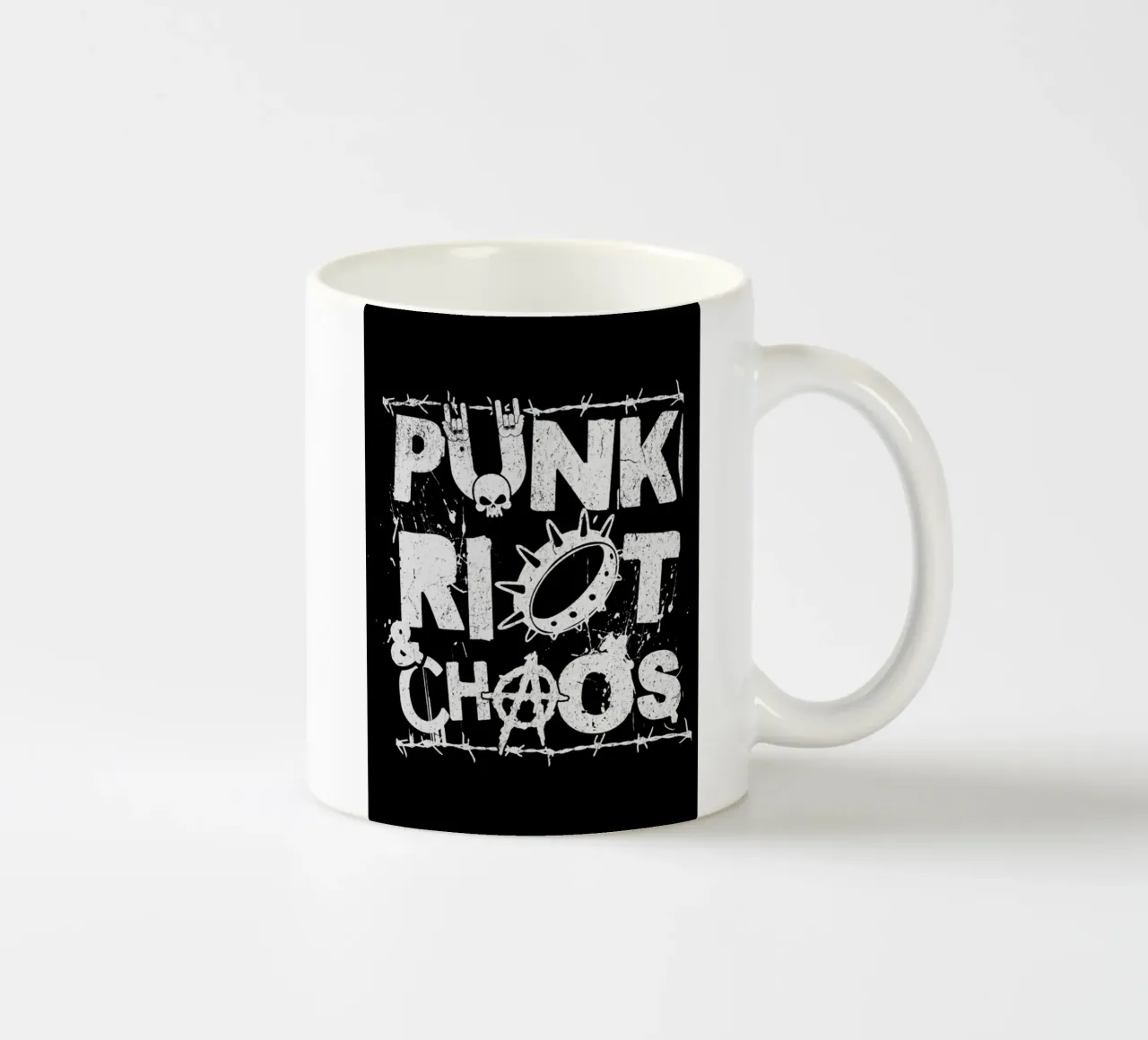Punk statt Chaos ist jetzt angesagt Keramik Tasse von Urban Life