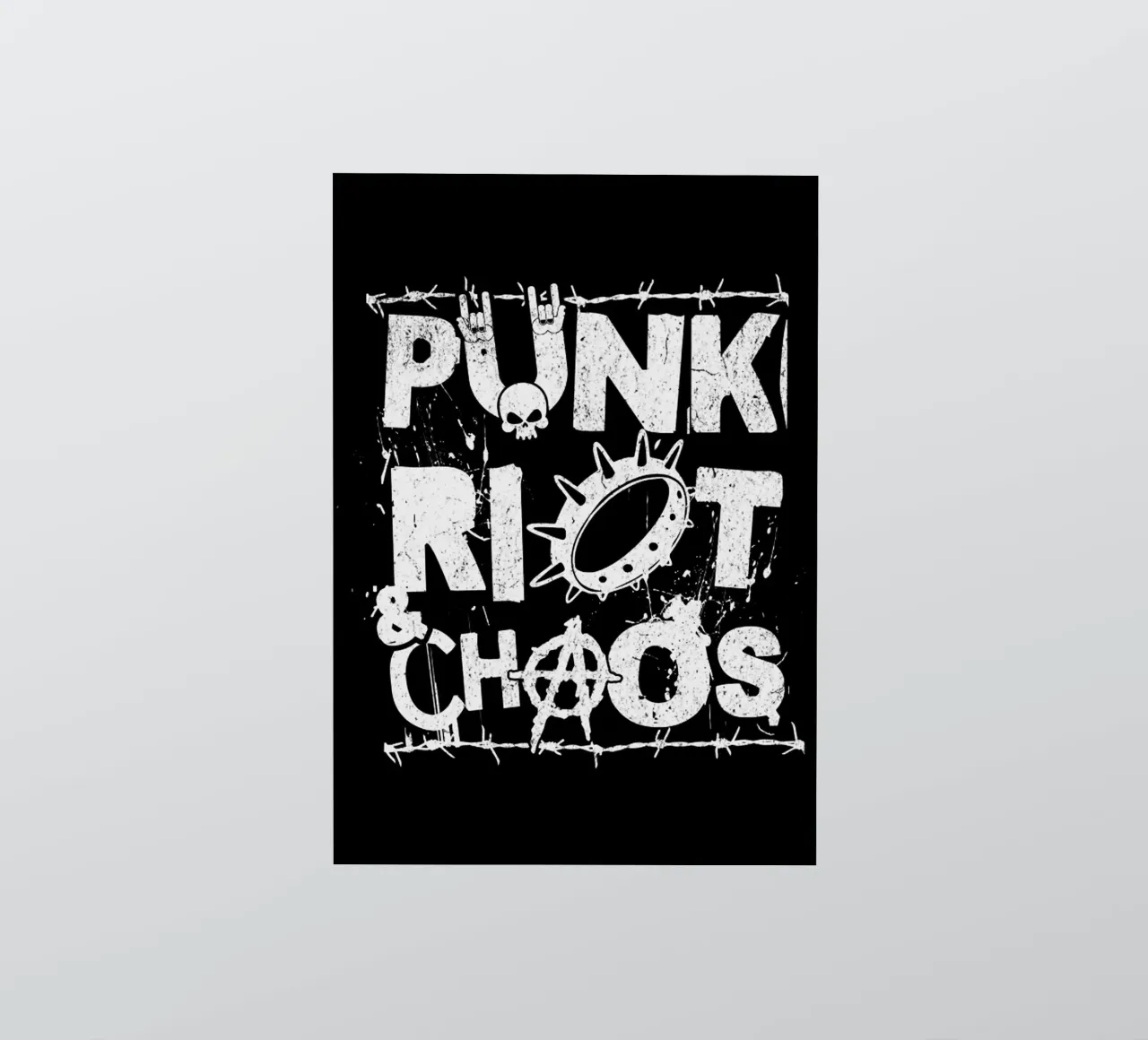 Punk statt Chaos ist jetzt angesagt Sticker von Urban Life