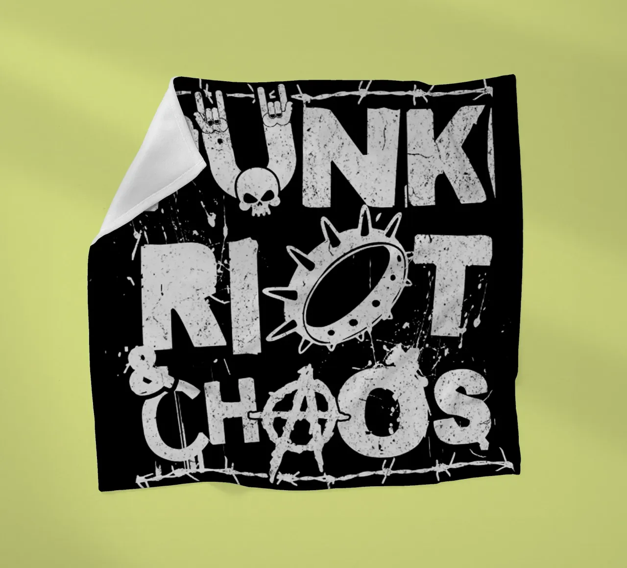Punk Not Chaos Trending Now fleece blanket by Urban Life