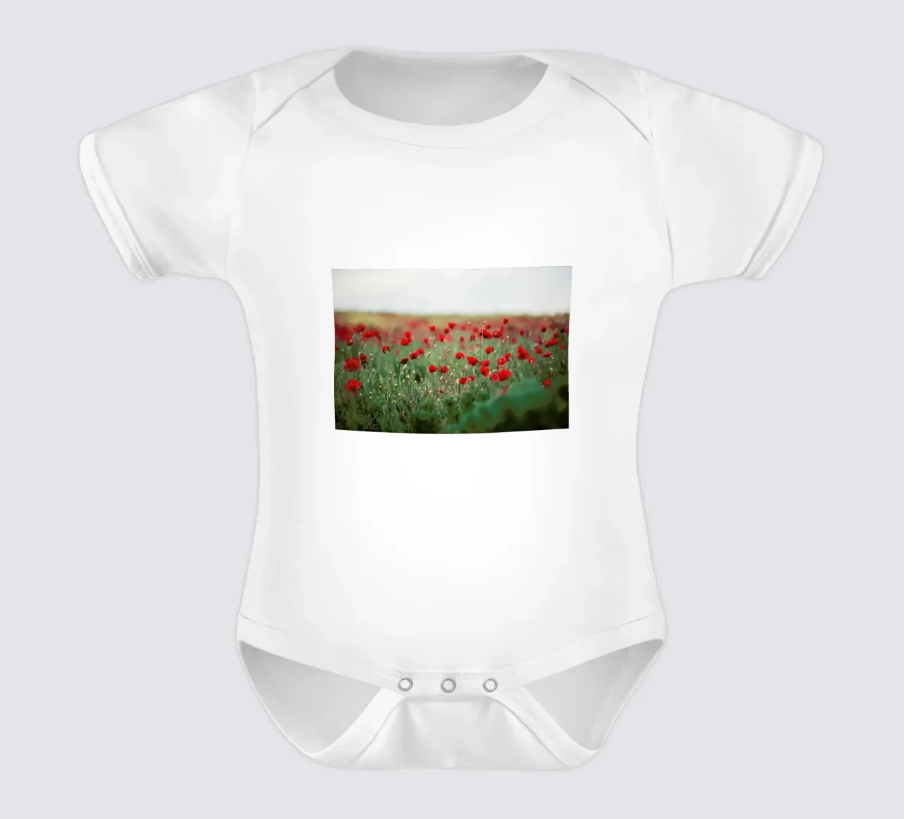 Poppy Field body neonato maniche corte da Jovana Rikalo