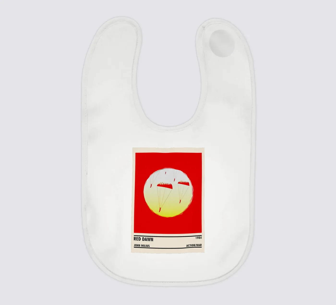 Red Dawn baby bib by TheArtstudio