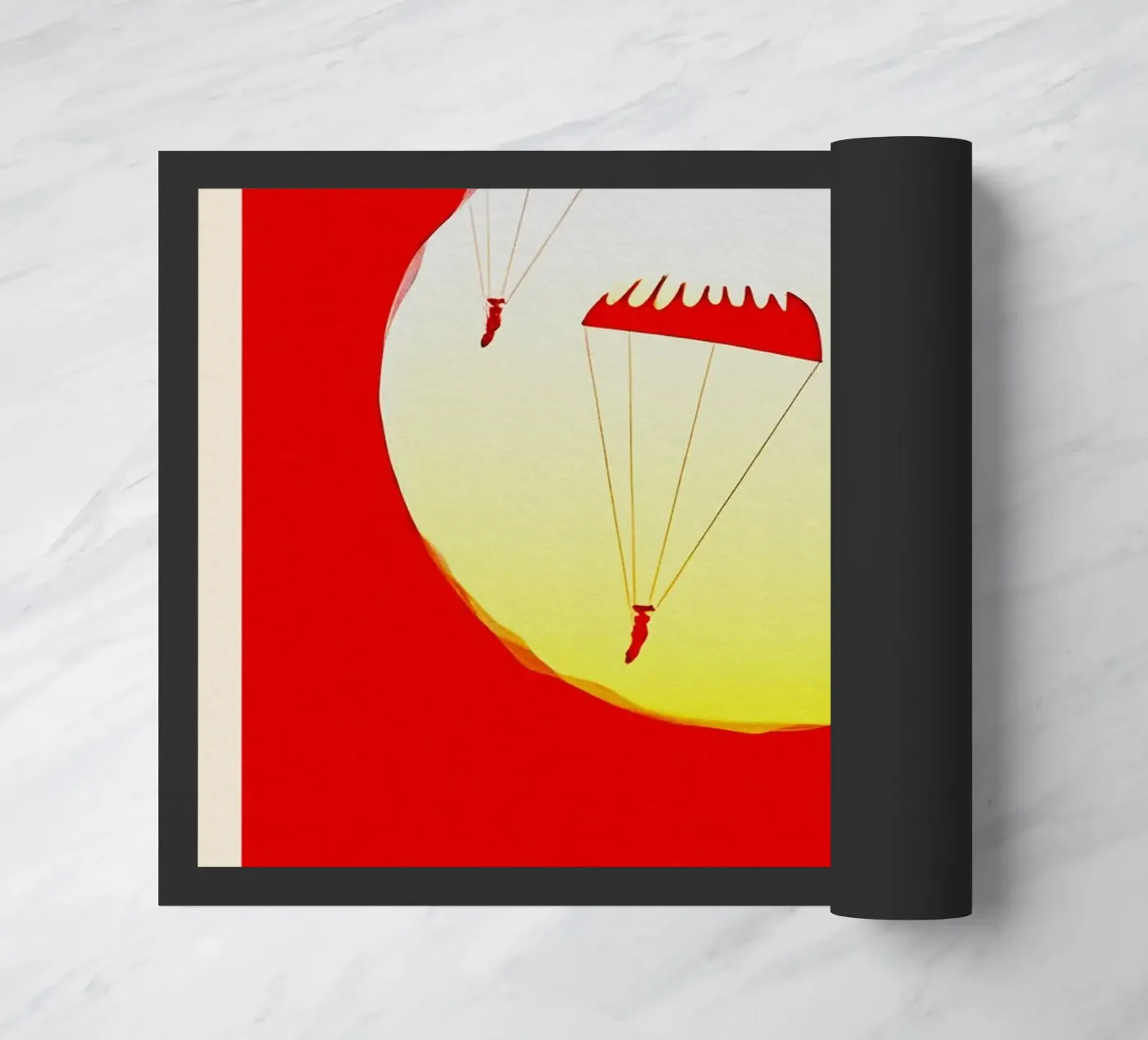 Red Dawn doormat by TheArtstudio