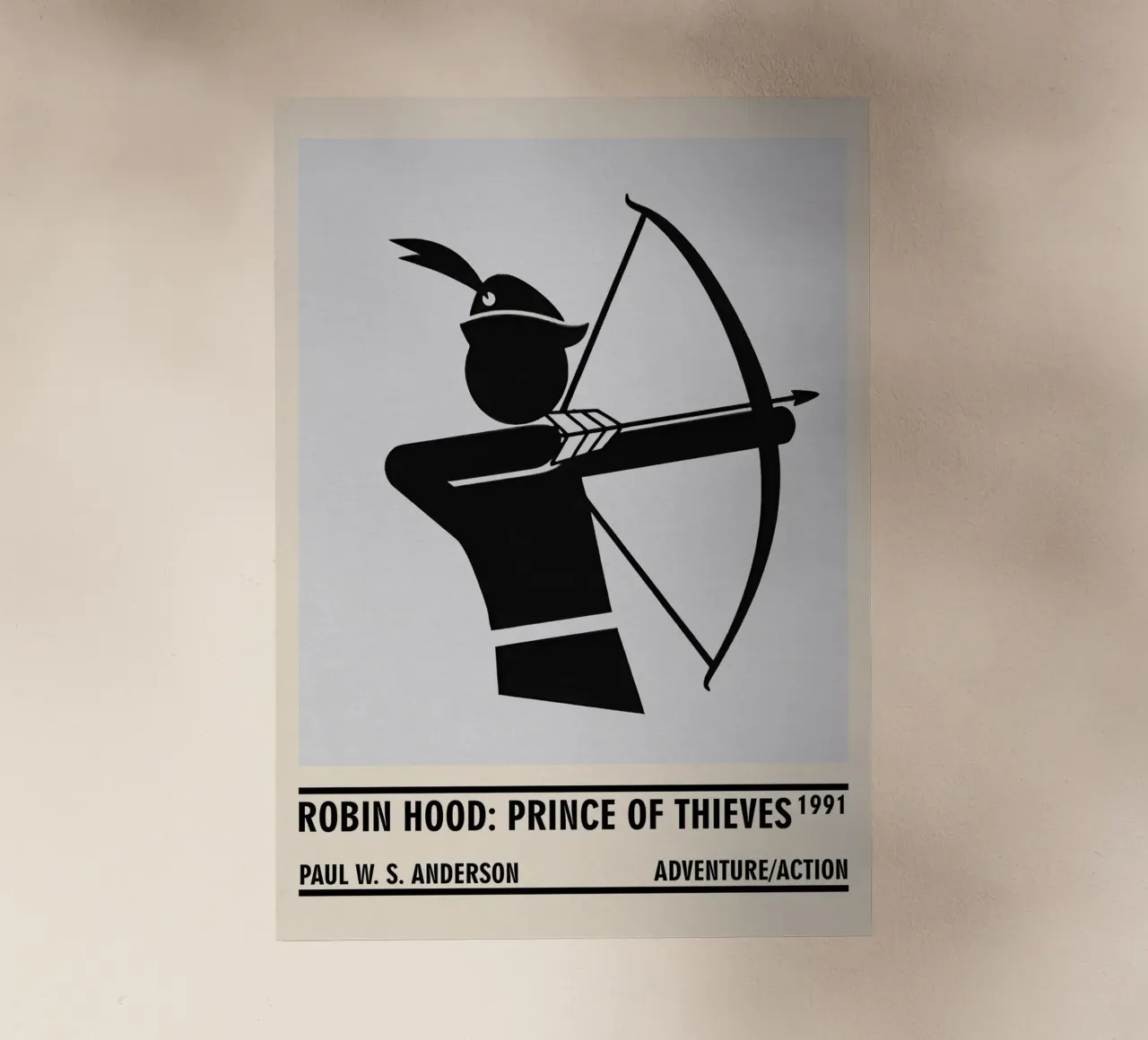 Robin Hood Prince of Thieves pellicola backlit da TheArtstudio