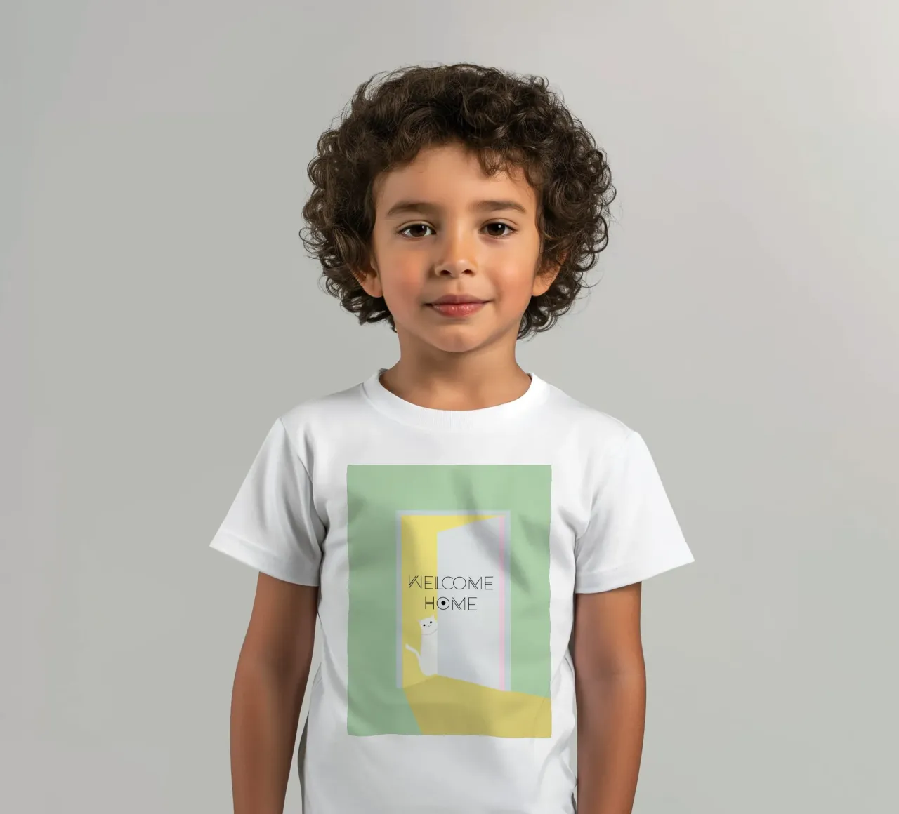 Welcome home cat Kinder T-Shirt von natural neutral