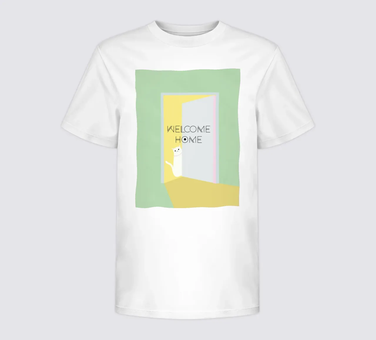 Welcome home cat Kinder T-Shirt von natural neutral