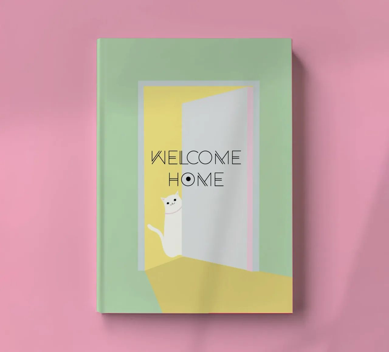 Welcome home cat Notizbuch von natural neutral
