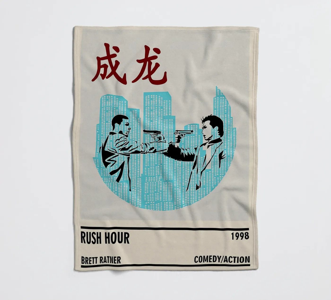 Rush Hour fleecedeken van TheArtstudio