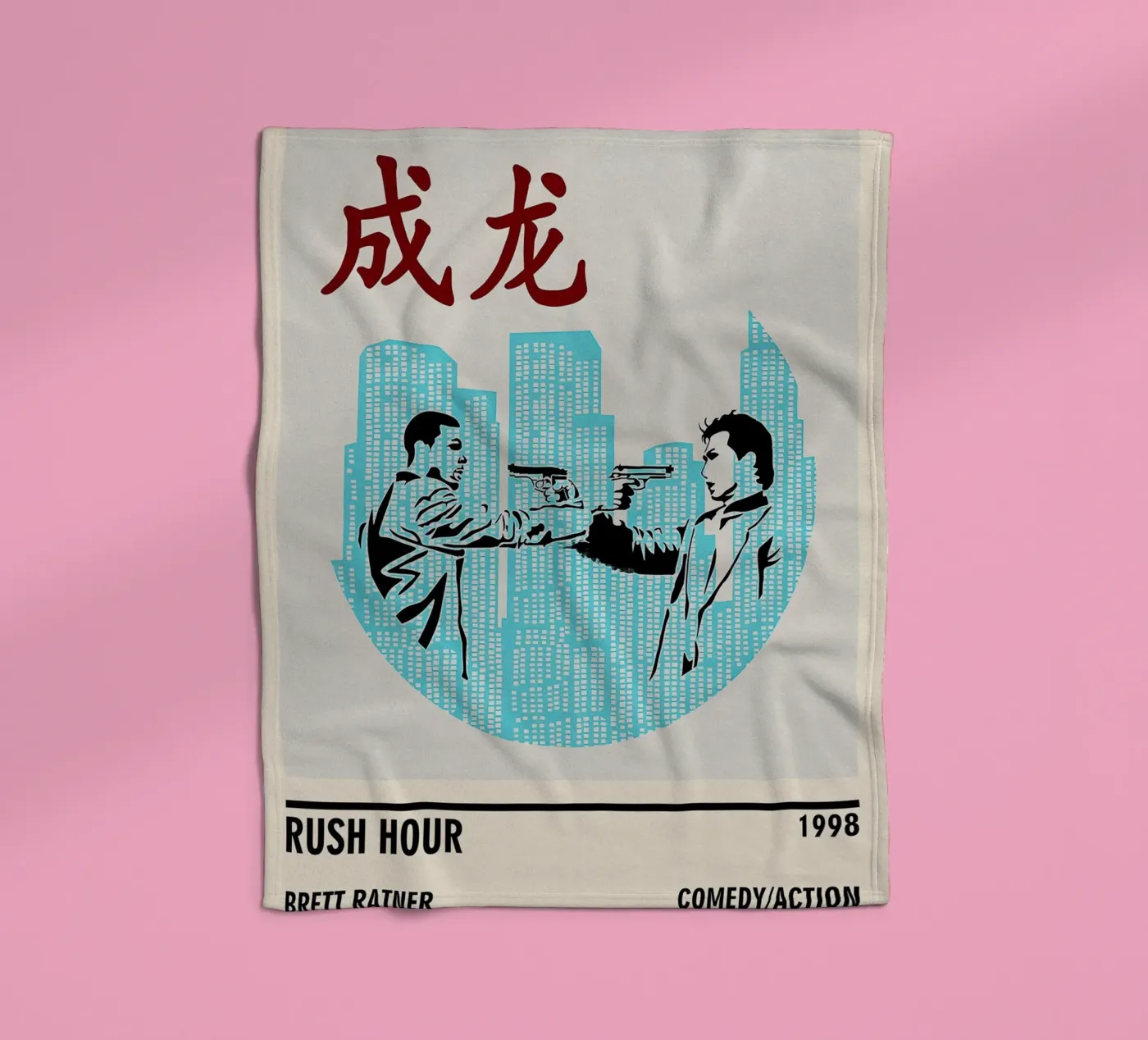 Rush Hour fleecedeken van TheArtstudio