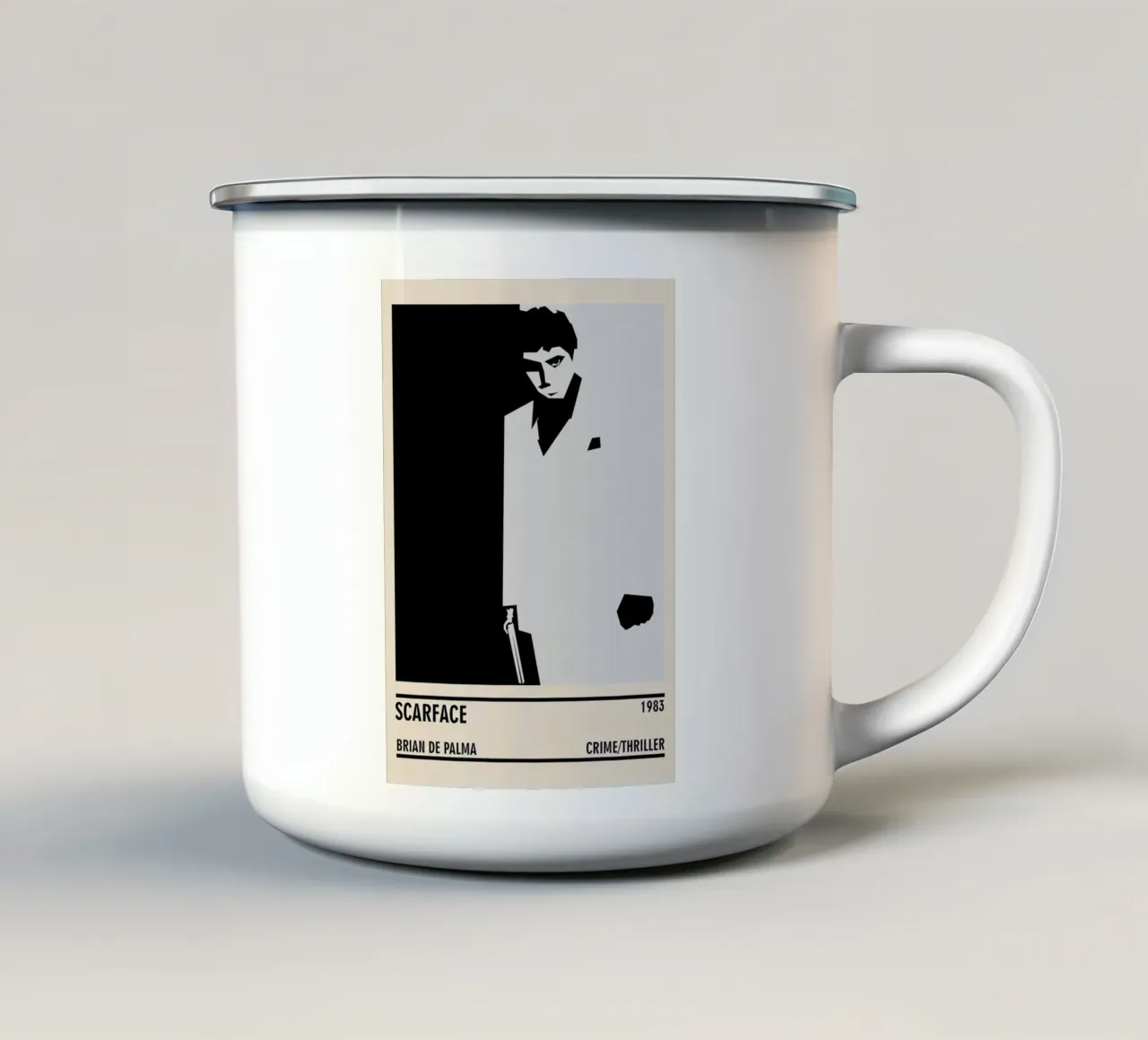 Scarface tazza in smalto da TheArtstudio
